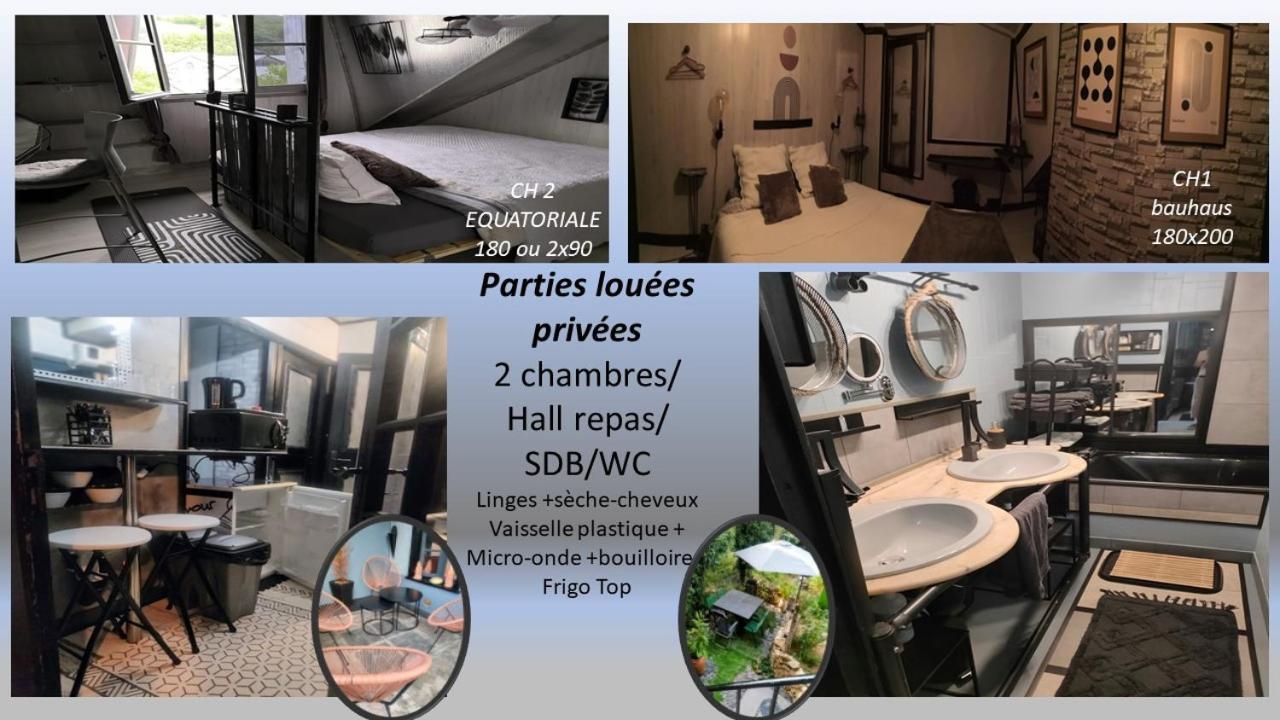 2Ch 4Pers Matelas M De Forme Kitchenette Sdb Wc Au Calme Cote Jardin Tulle Ngoại thất bức ảnh